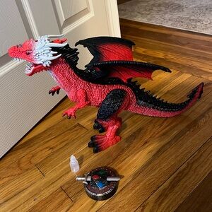 New Bright Infrared (I/R) Remote Control Red Dragon with Lights, Sounds & Smoke